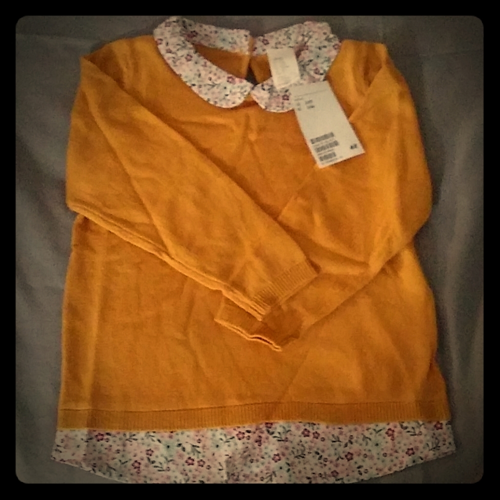 Girls H&M fall blouse sweater